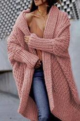 Pbong - Light Gray Street Solid Asymmetrical Cardigan Collar Tops